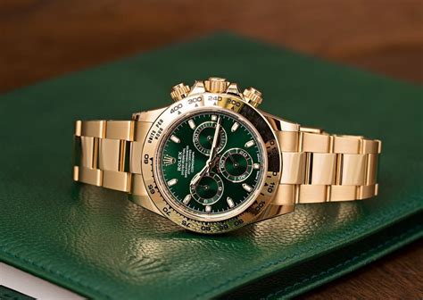 rolex watches with green face.